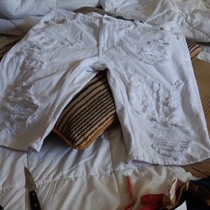 Heritage‎ America White Denim Shorts